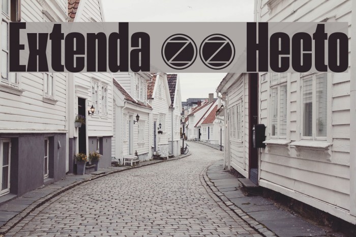 Extenda 40 Hecto Font examples