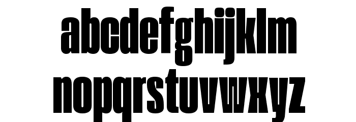 Extenda 40 Hecto Font LOWERCASE