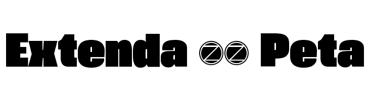 Extenda 70 Peta  baixar fontes gratis