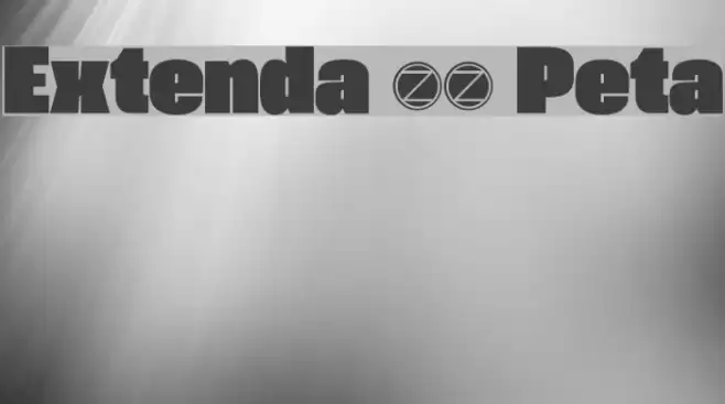 Extenda 70 Peta Font examples