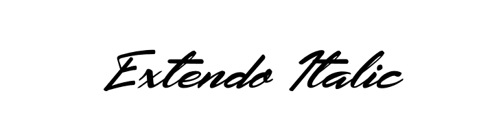 Extendo Italic  baixar fontes gratis