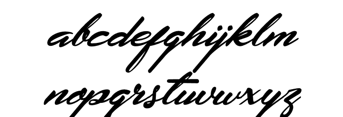 Extendo Italic Font LOWERCASE