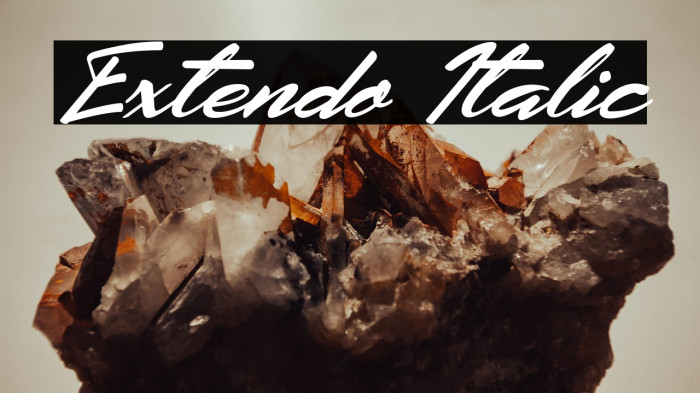 Extendo Italic Example 1