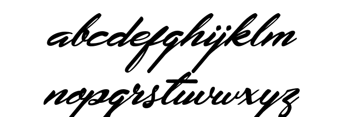 Extendo Italic Font LOWERCASE