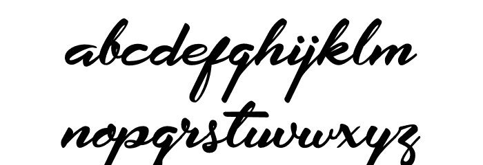 Extendo Font LOWERCASE