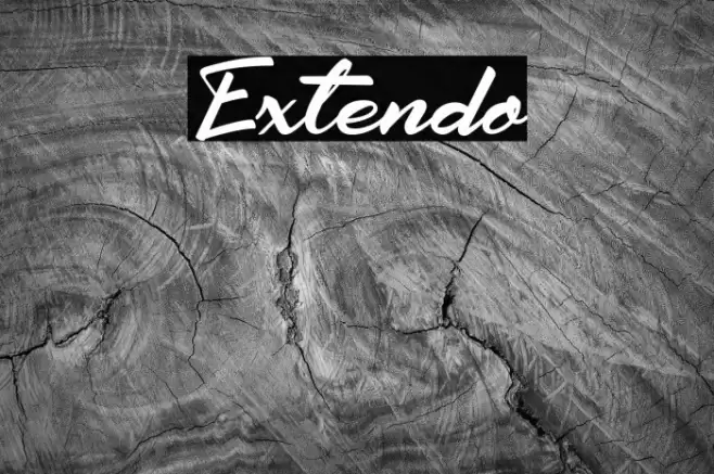 Extendo Font examples