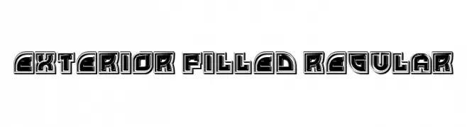 Exterior Filled Regular  Скачать бесплатные шрифты
