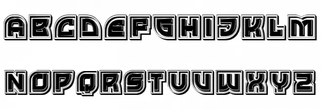 Exterior Filled Regular Font OTHER CHARS