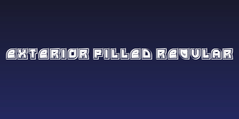 Exterior Filled Regular Social Header