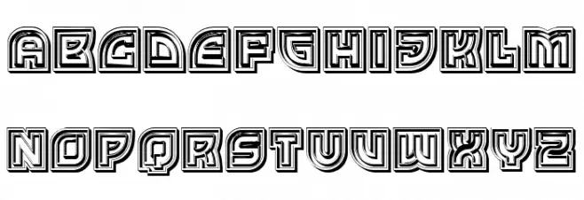 Exterior Regular Font UPPERCASE