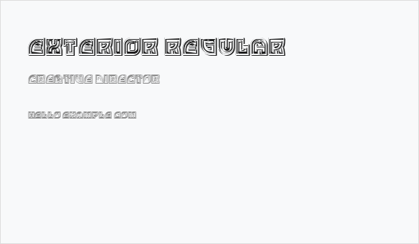 Exterior Regular Business Card