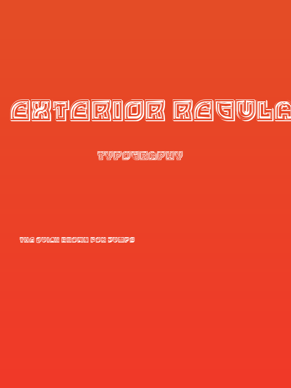 Exterior Regular Poster