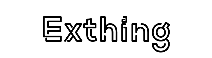 Exthing  Скачать бесплатные шрифты