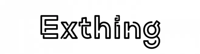 Exthing  नि: शुल्क फ़ॉन्ट्स डाउनलोड