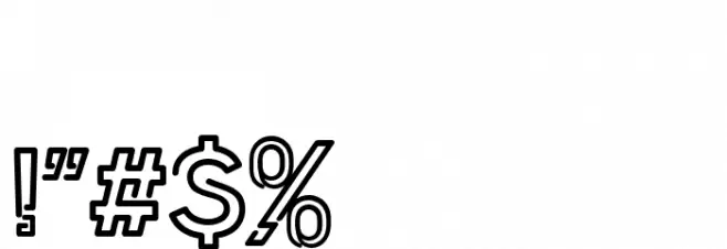 Exthing Font OTHER CHARS