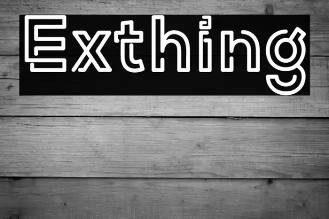 Exthing Font examples