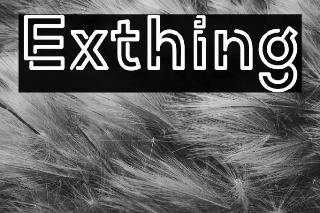 Exthing Font examples