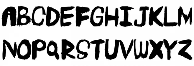 Extinct Font Litere mari