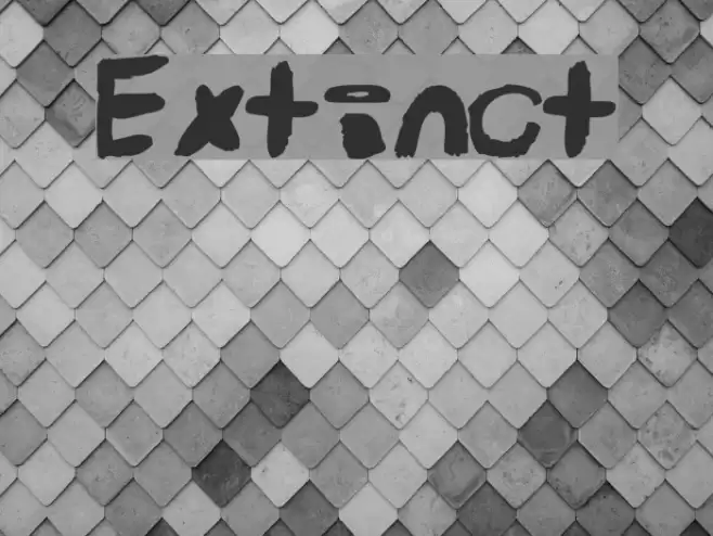 Extinct Font examples