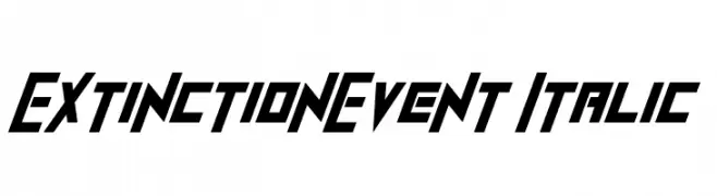 ExtinctionEvent Italic  baixar fontes gratis