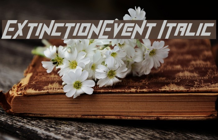 ExtinctionEvent Italic フォント examples