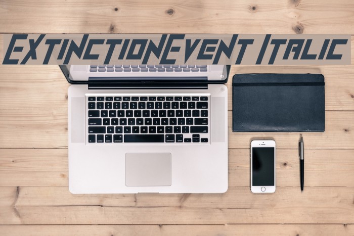 ExtinctionEvent Italic フォント examples