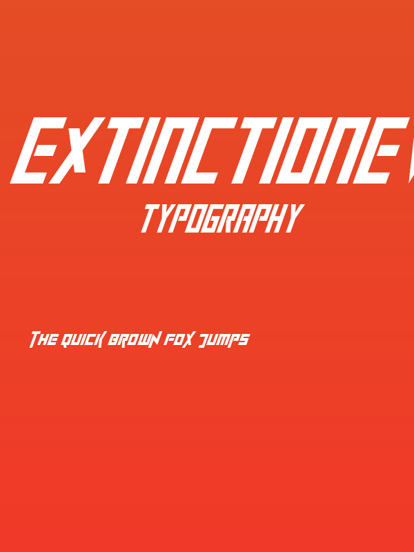 ExtinctionEvent Italic Poster