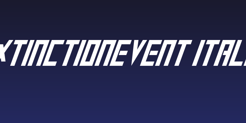 ExtinctionEvent Italic Social Header