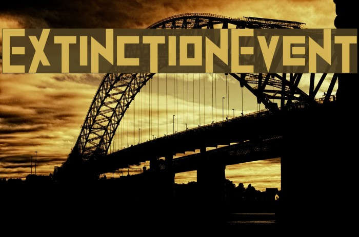 ExtinctionEvent Font examples