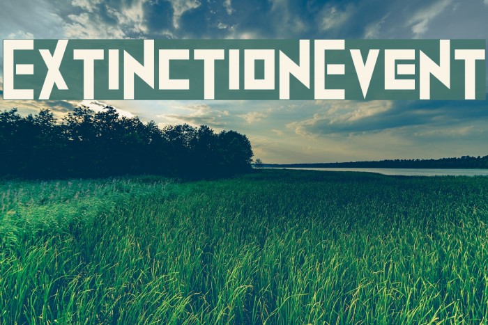 ExtinctionEvent Font examples