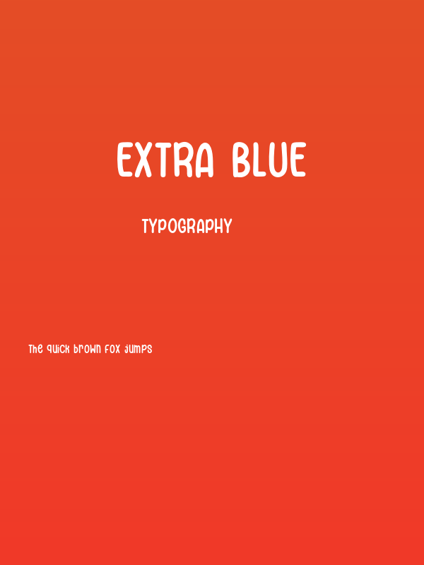 Extra Blue Poster