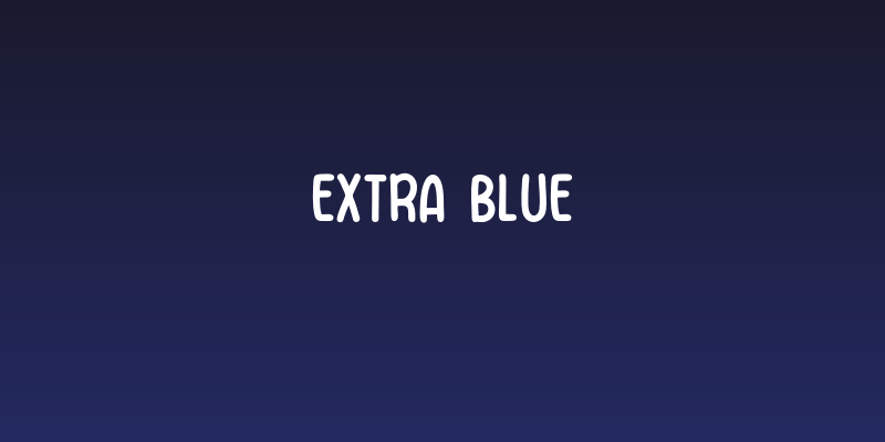 Extra Blue Social Header