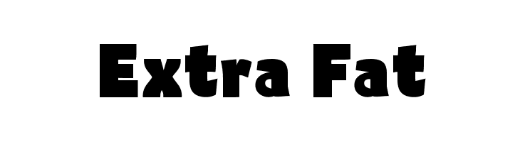 Extra Fat  Frei Schriftart Herunterladen