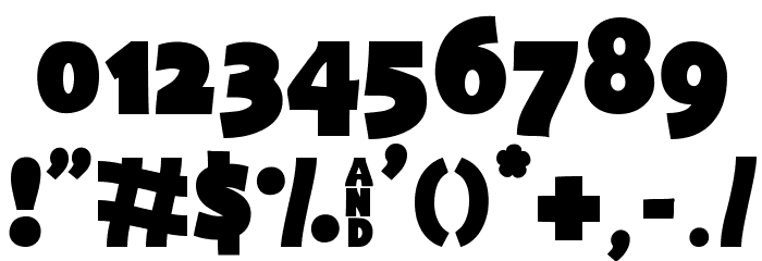Extra Fat Font OTHER CHARS