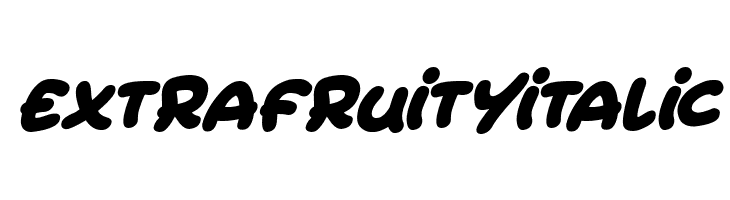 Extra Fruity Italic  免费字体下载
