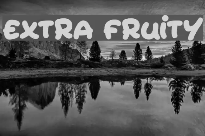Extra Fruity Font examples
