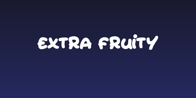 Extra Fruity Social Header