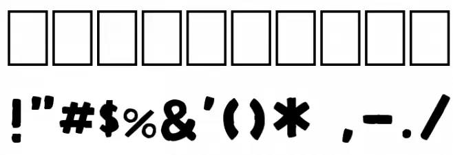 Extra Grotesque Font OTHER CHARS