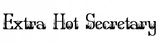 Extra Hot Secretary  baixar fontes gratis