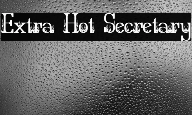 Extra Hot Secretary Font examples