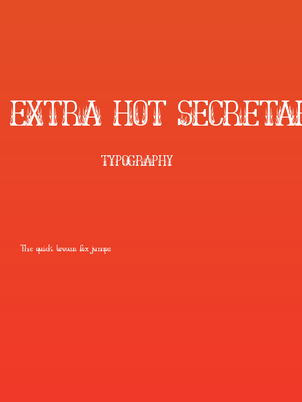 Extra Hot Secretary Poster