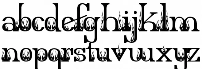 Extra Hot Secretary Schriftart Kleinbuchstaben