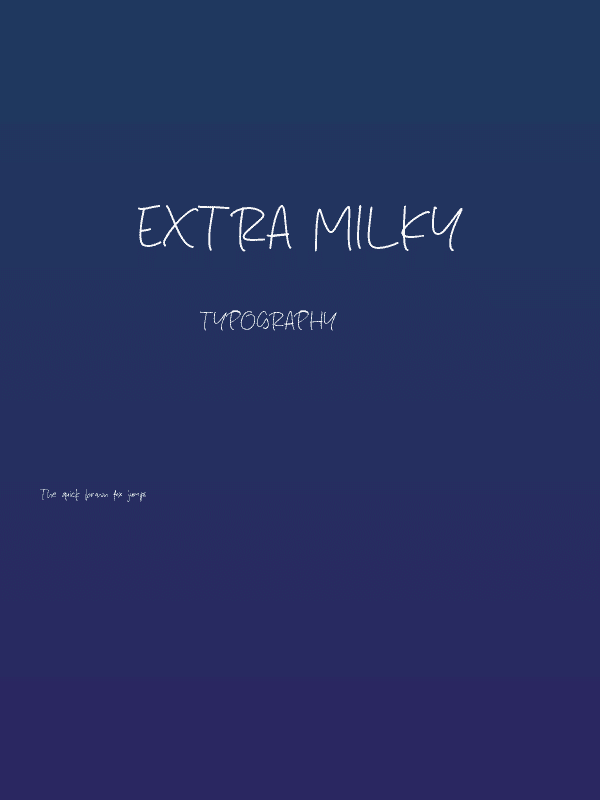 Extra Milky Poster
