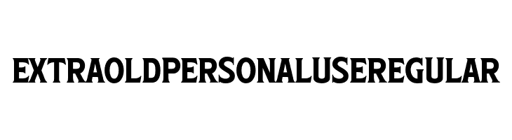 Extra Old PERSONAL USE Regular  font caratteri gratis