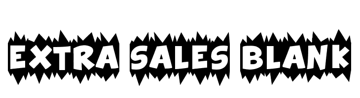 Extra Sales Blank  les polices de caractères gratuit tlcharger
