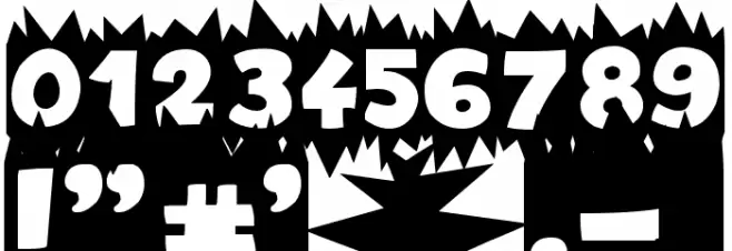 Extra Sales Blank Font OTHER CHARS