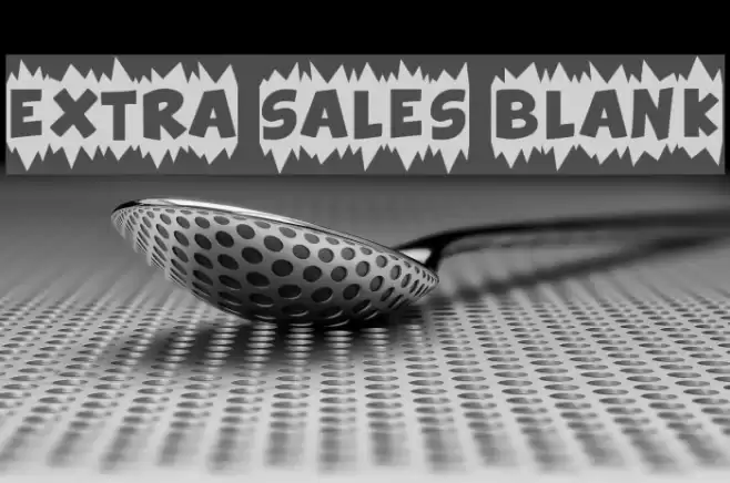 Extra Sales Blank Font examples