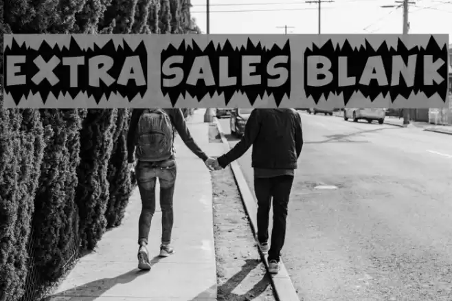 Extra Sales Blank Font examples