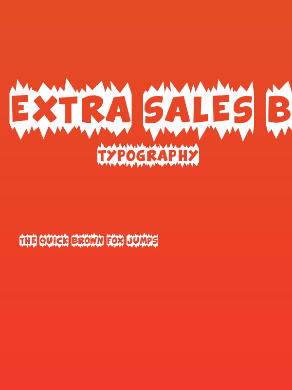 Extra Sales Blank Poster