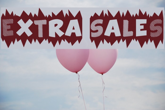 Extra Sales Font examples